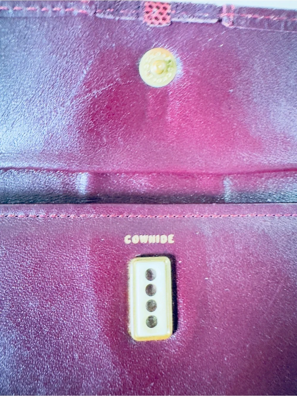 Rolfs Designer Collection Burgundy Leather Wallet Organizer Vintage